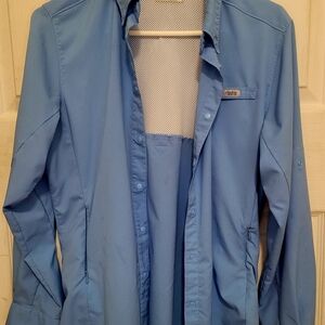 Columbia Blue Button-Up Shirt